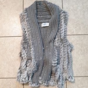 Rabbit fur vest